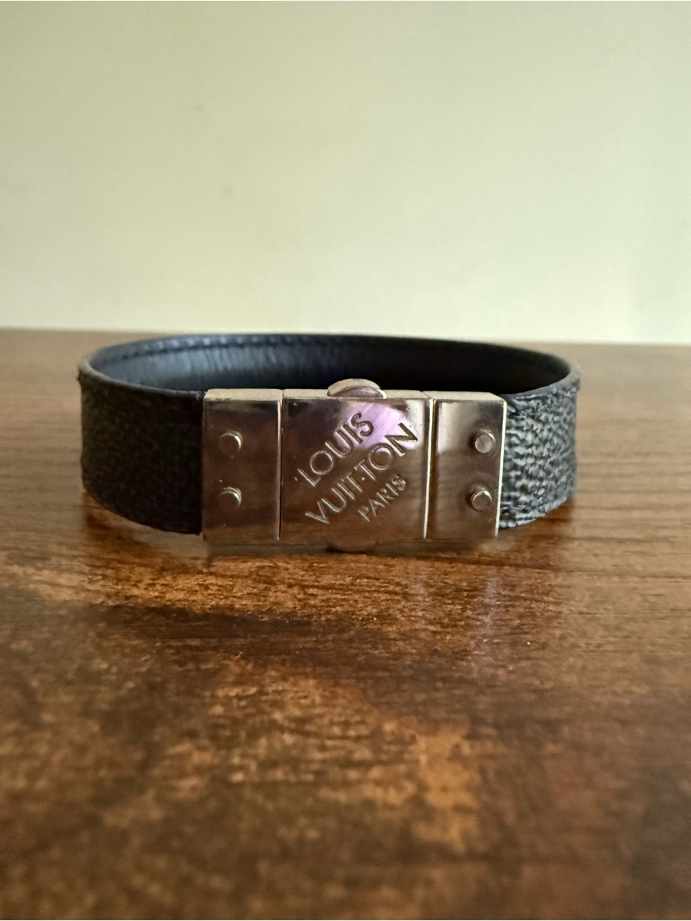 Louis Vuitton Damier Graphite Check It Reversible Bracelet